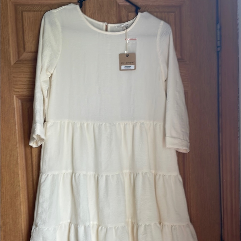 Elegant Cream Kids Dress